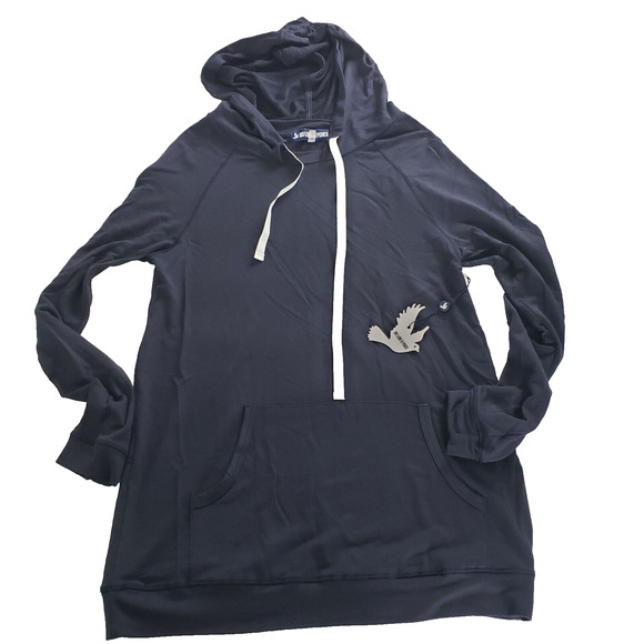 NEW!! Ink Love and Peace SIZE M Comfy Navy Blue Thin Sweatshirt Womens Juniors - Picture 8 of 12